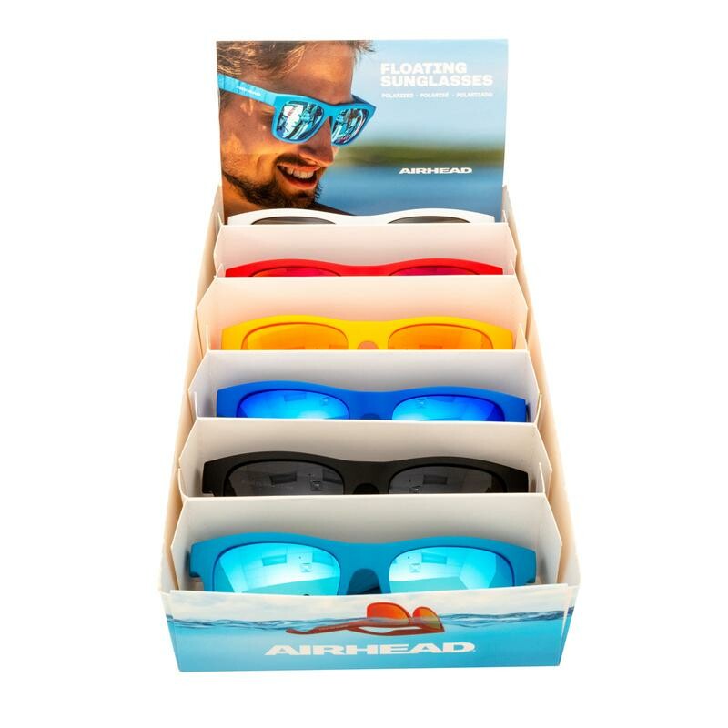 AIRHEAD Classic Floating Sunglasses 6/Pk Assorted Colors AHFS-CWM6