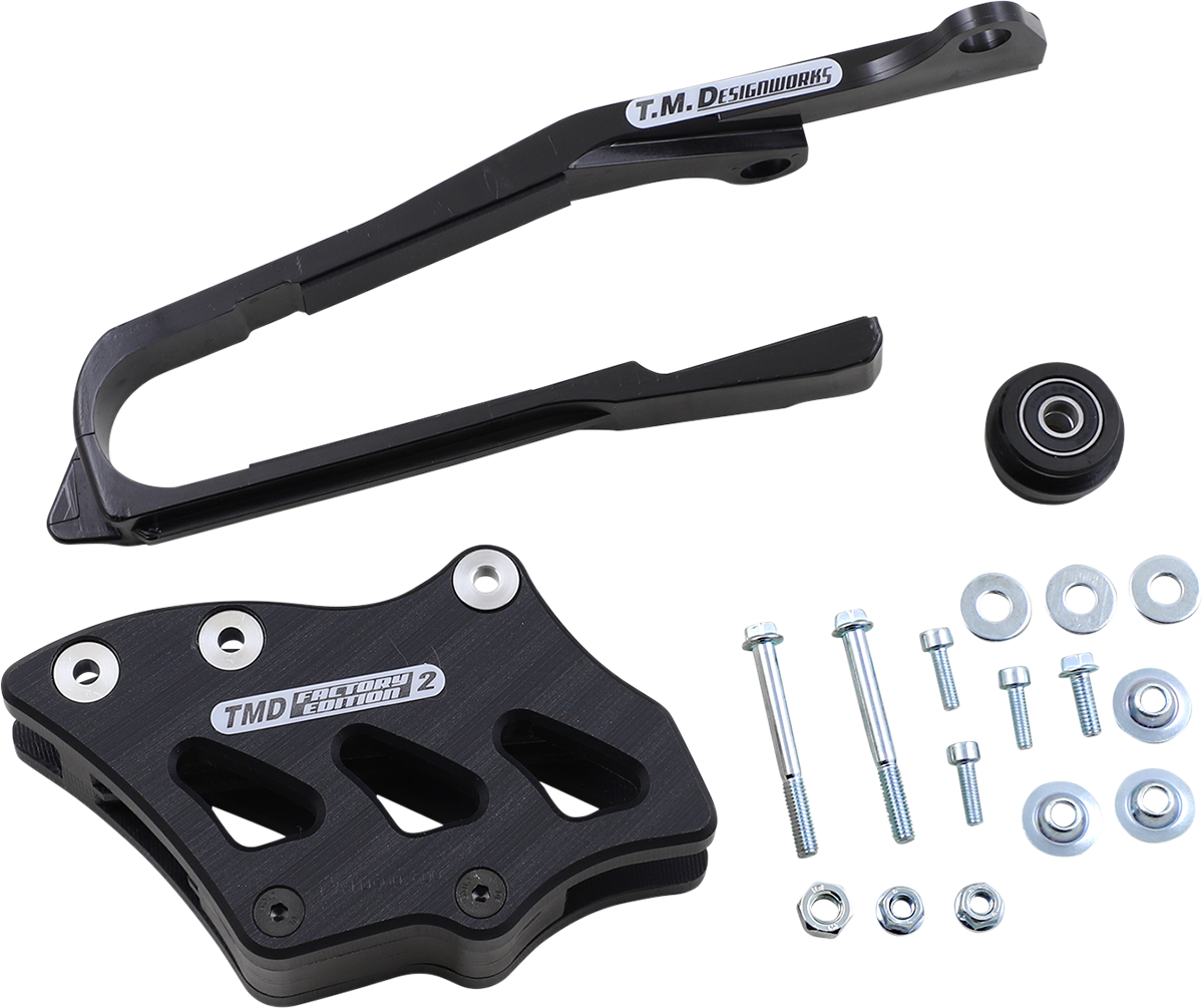 T.M. DESIGNWORKS Chain Guide/Slider - Suzuki - Black SCP-OR4-BK