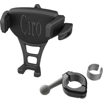 CIRO Phone Holder - Constrictor - Black - Black 7/8" | 1" Handlebar Mount 50353