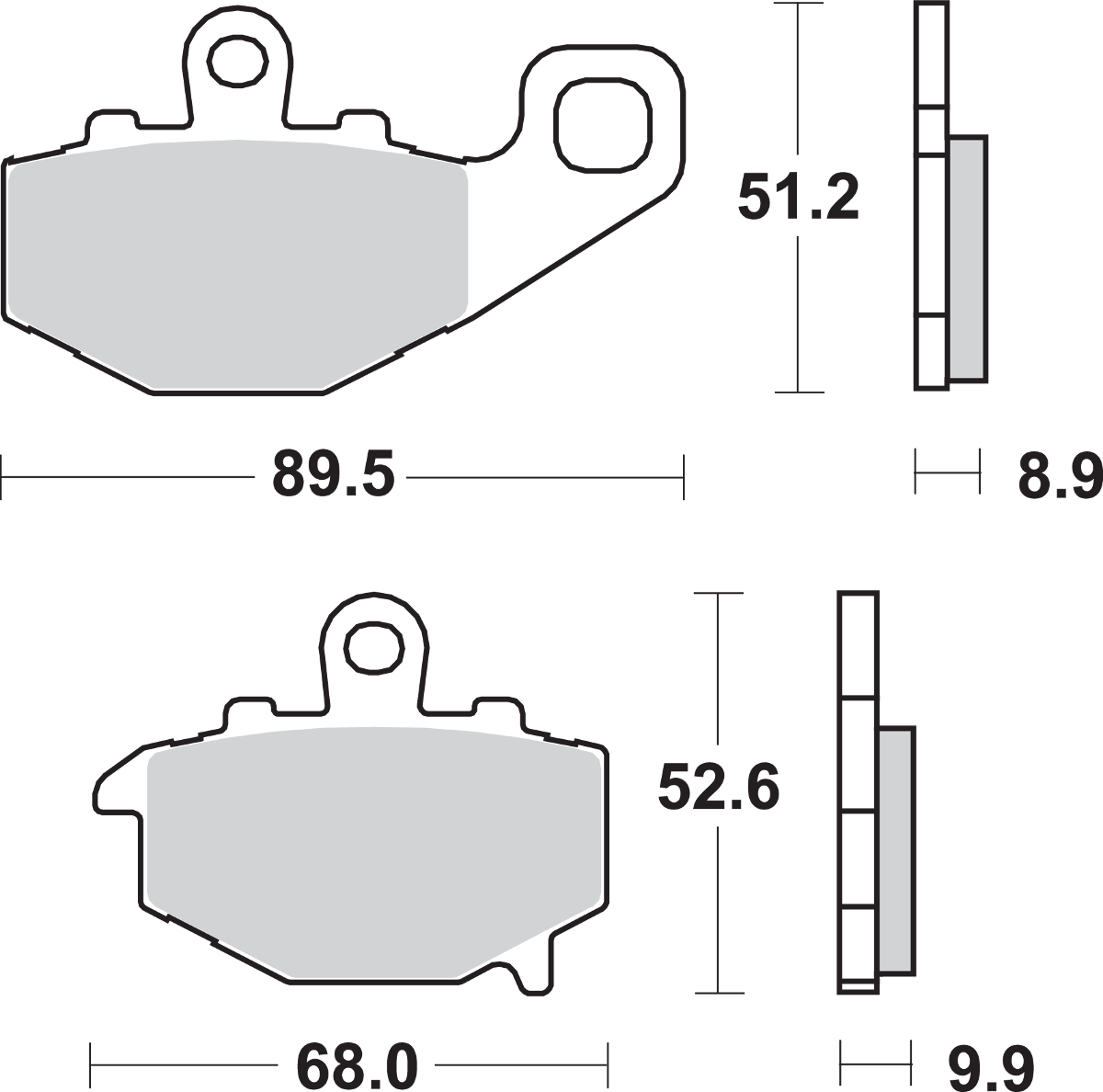 SBS LS Brake Pads - Kawasaki - 687LS 687LS