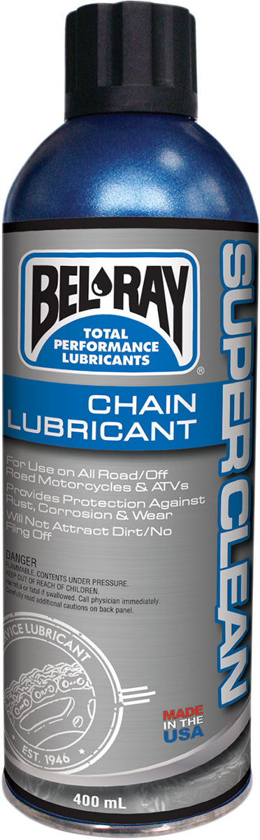 BEL-RAY Super Clean Chain Lube - 400ml - Aerosol 99470-A400W