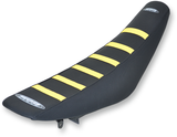 SDG 6-Ribbed Seat Cover - Yellow Ribs/Black Top/Black Sides 95946YK