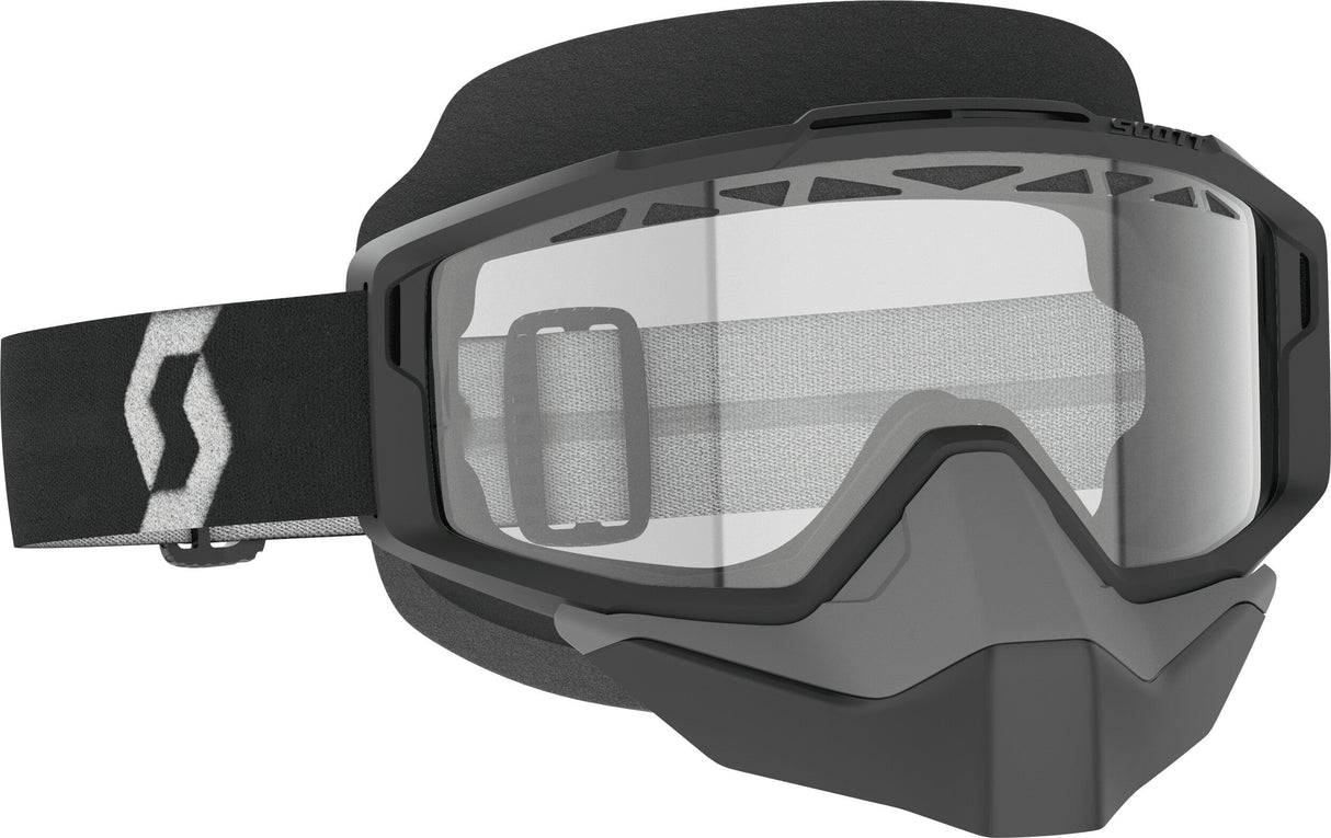 SCOTT Split Otg Snwcrss Goggle Black/White Clear Lens 285543-1007043