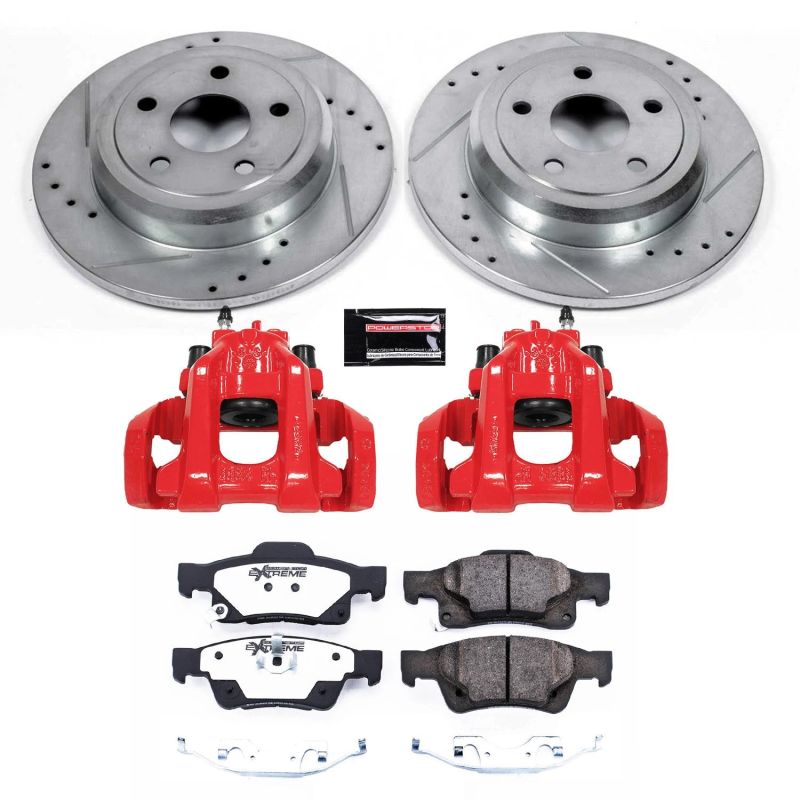 Power Stop 11-17 Dodge Durango Rear Z36 Truck & Tow Brake Kit w/Calipers