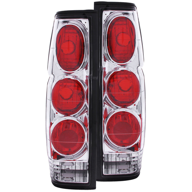 ANZO 1986-1997 Nissan Hardbody Taillights Chrome 211116