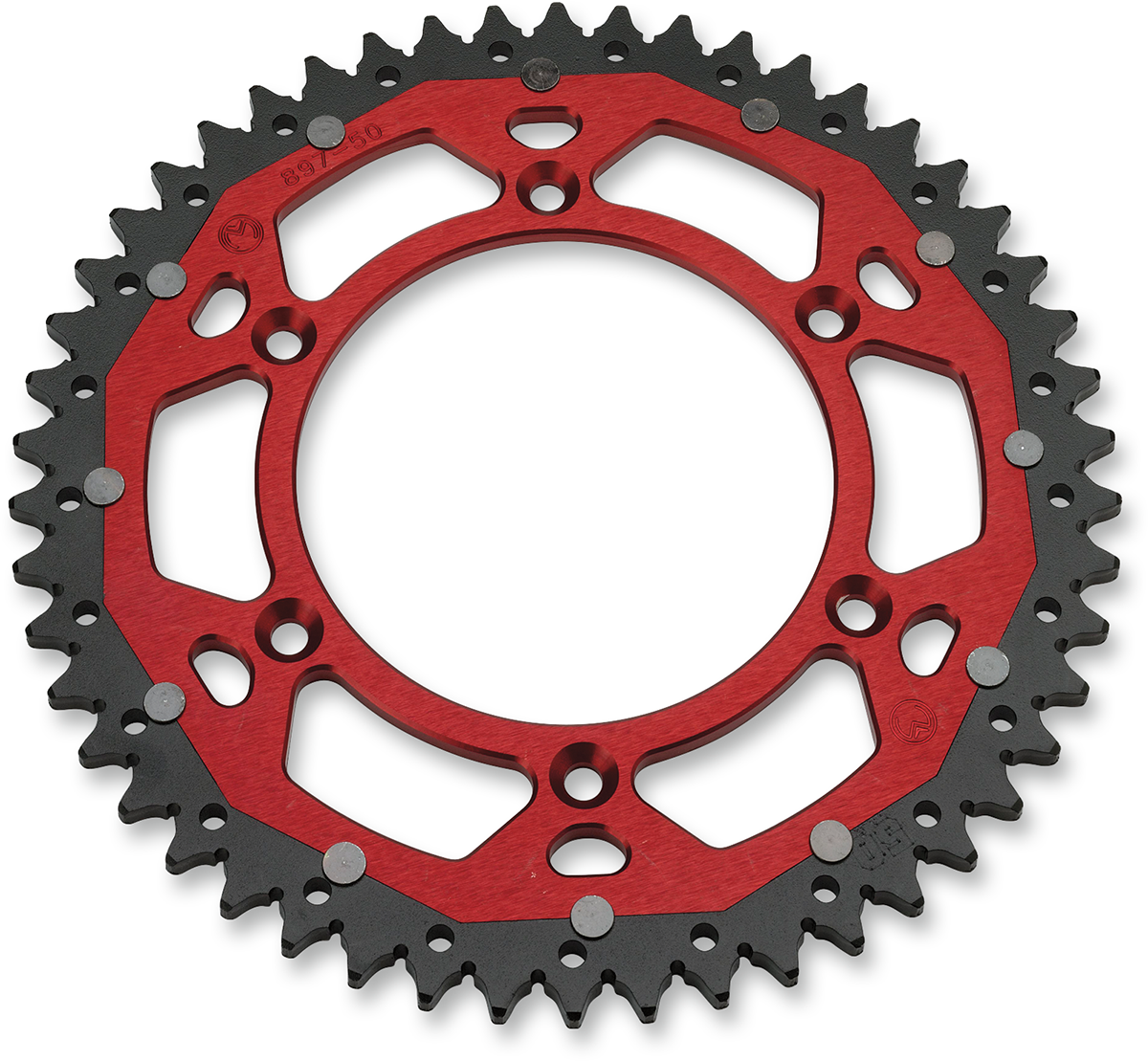 MOOSE RACING Dual Sprocket - Red - 50 Tooth 1210-210-50-13X