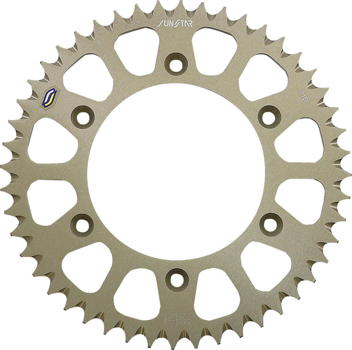 SUNSTAR SPROCKETS Rear Sprocket - 48 Tooth - Honda - Gold 5-355948