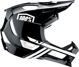 100% Trajecta Helmet - Fidlock - Black/White - XL 80003-00008