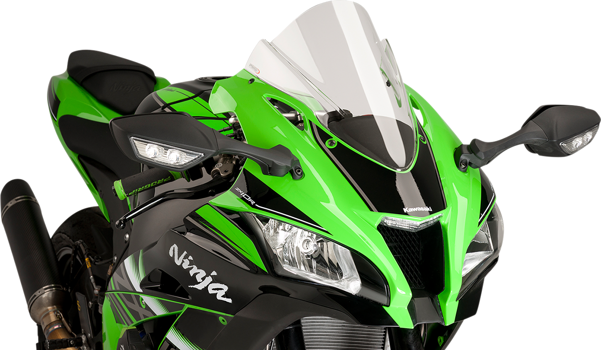 PUIG HI-TECH PARTS Race Windscreen - Clear - ZX10R 8912W