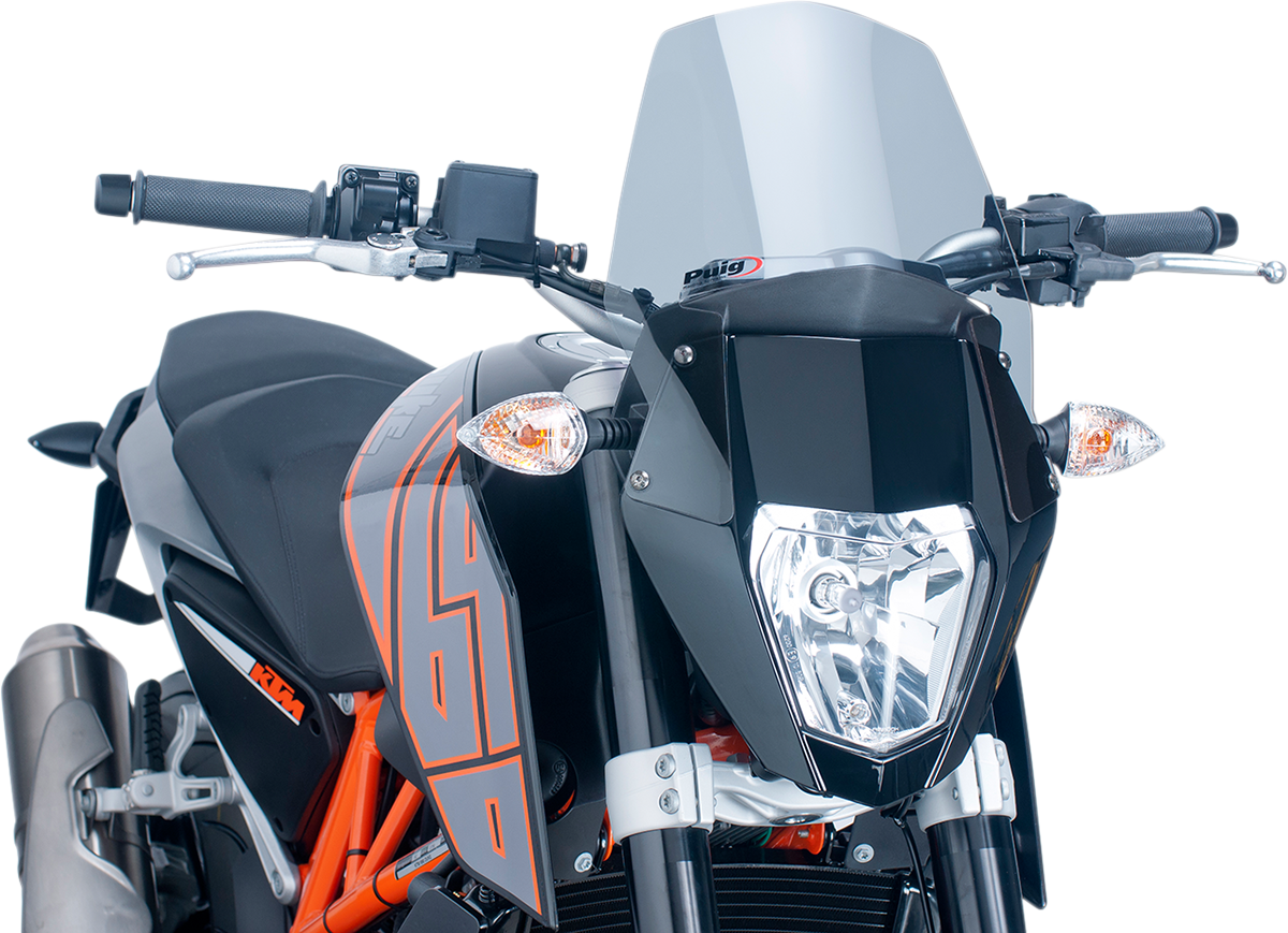 PUIG HI-TECH PARTS New Generation Windscreen - Smoke - KTM 690 6009H