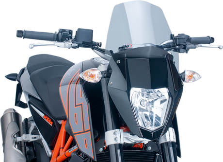 PUIG HI-TECH PARTS New Generation Windscreen - Smoke - KTM 690 6009H