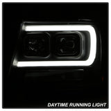 Spyder 07-14 Chevy Suburban/1500/2500/Tahoe V2 Projector Headlights All Blk PRO-YD-CSUB07V2-DRL-BKV2