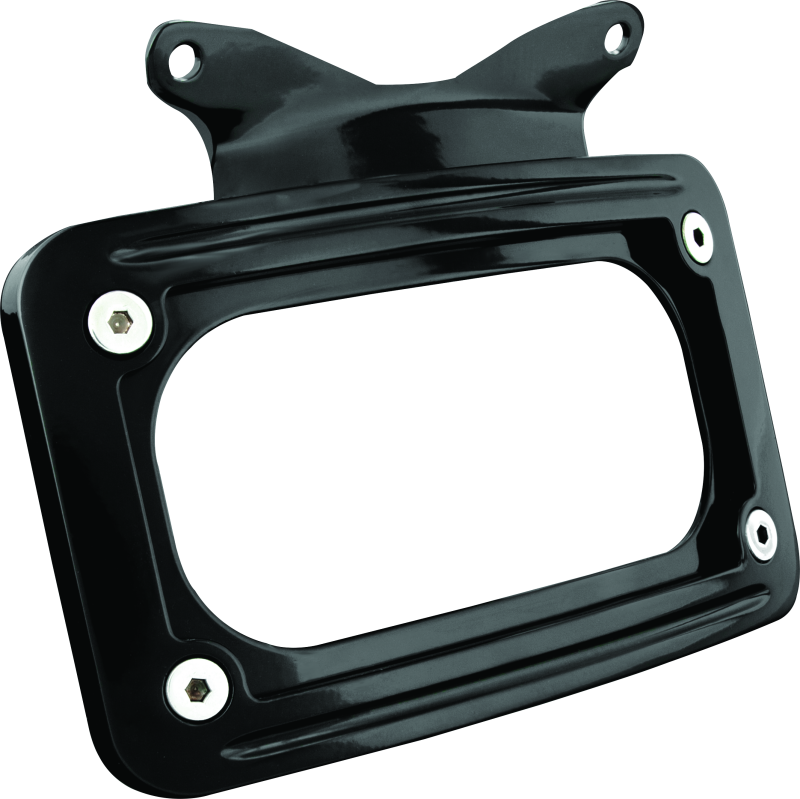 Kuryakyn Curved License Plate Mount Black 3147