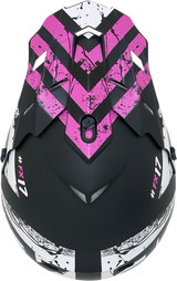 AFX FX-17 Helmet - Attack - Matte Black/Fuchsia - Large 0110-7169