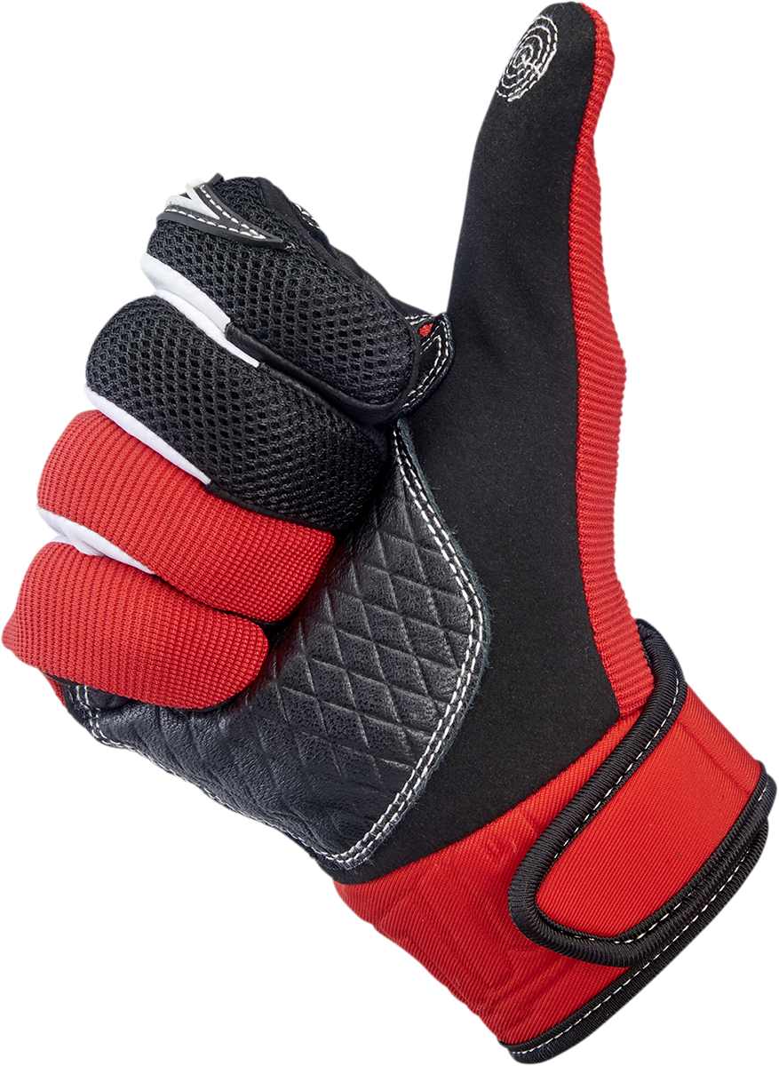 BILTWELL Baja Gloves - Red - Large 1508-0801-304