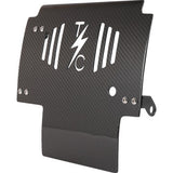 THRASHIN SUPPLY CO. Skid Plate - Carbon Fiber/Gloss - With Black Brackets - FLHX/FLTRX TSC-3034-1
