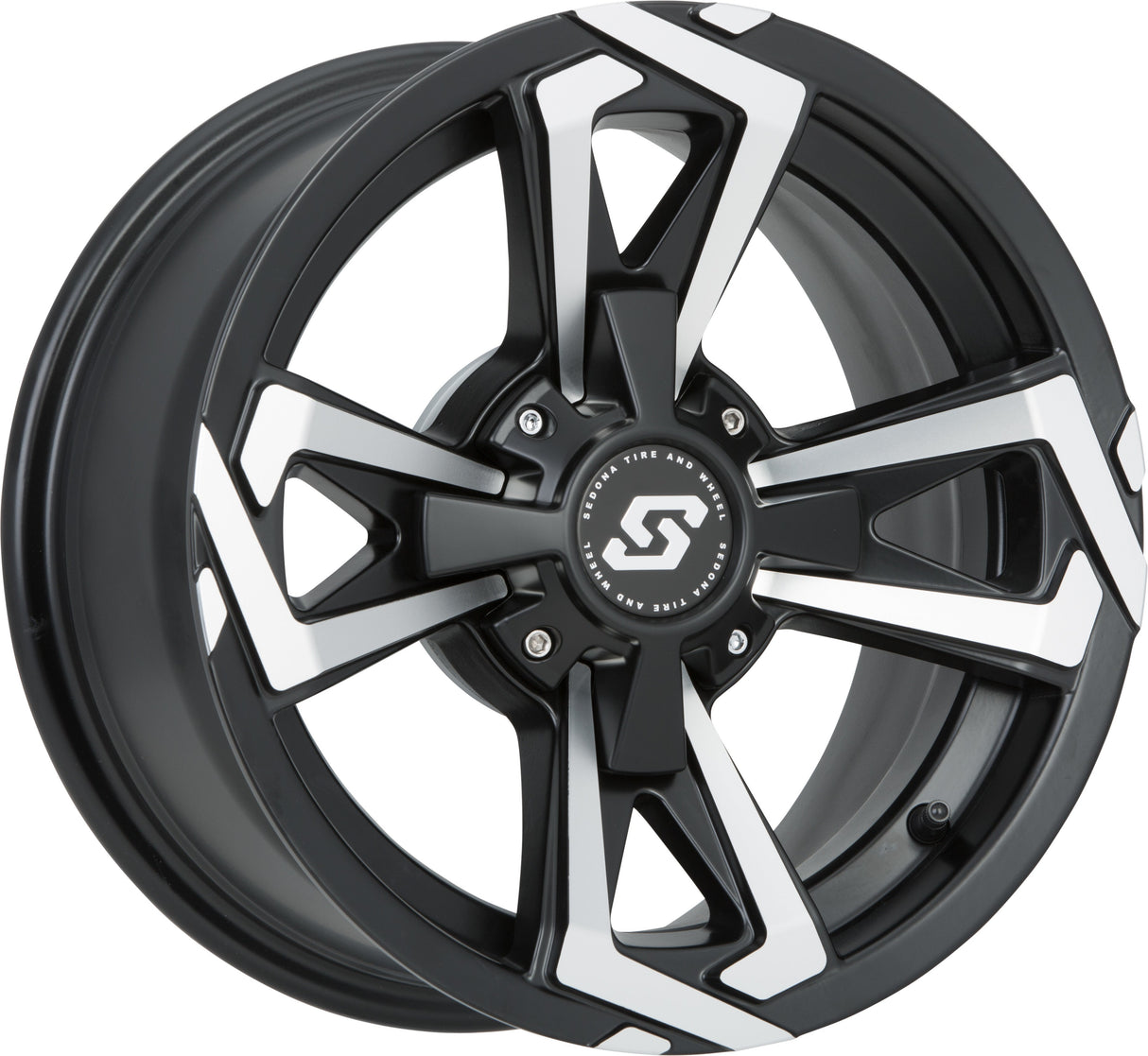 SEDONA Riot Wheel 12x7 4/110 5+2 (+10mm) Blk/Machined A8127011-52S