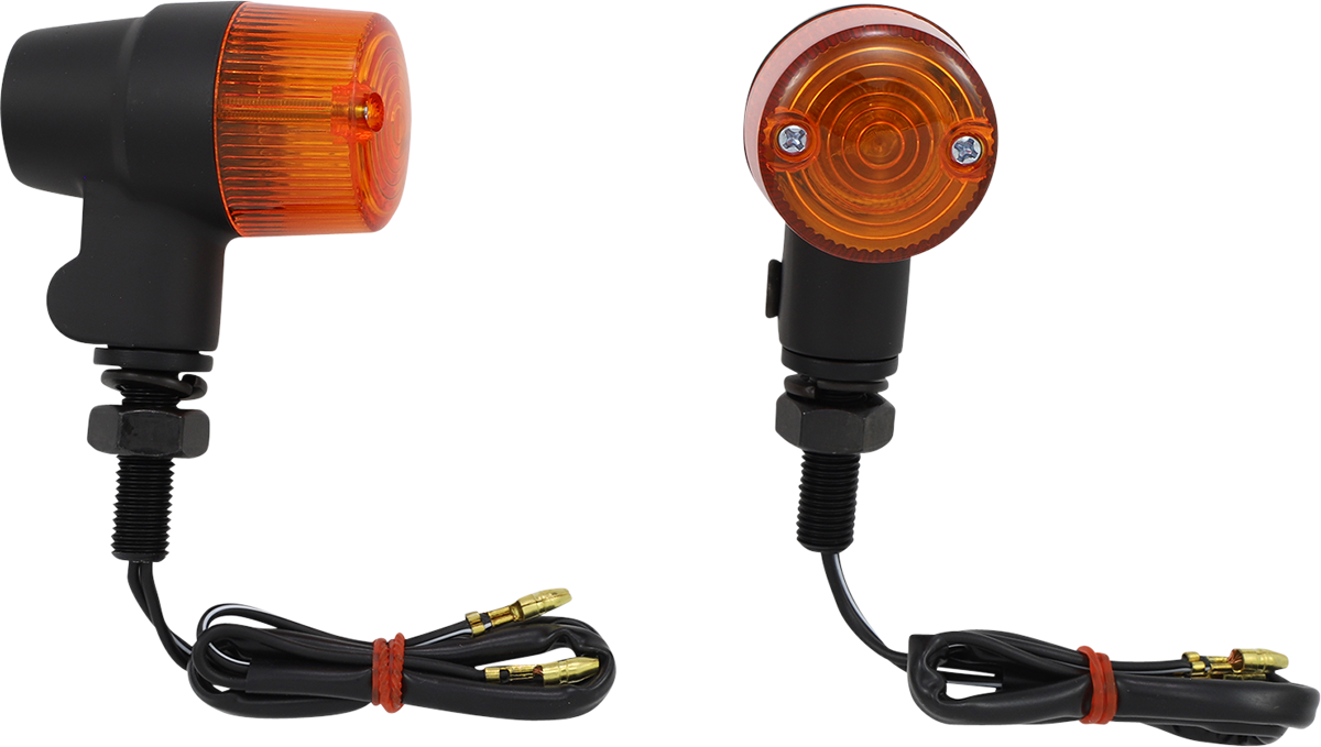 K&S TECHNOLOGIES Marker Light - Single Filament - Amber/Black 25-8632