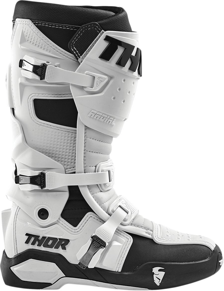 THOR Radial Boots - White - Size 11 3410-2275