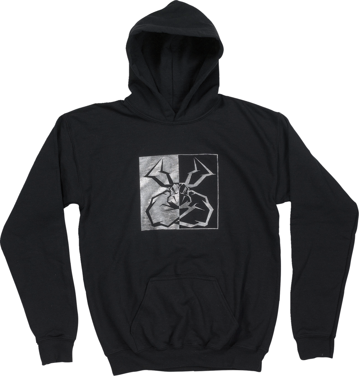 MOOSE RACING Youth Split Personality Hoodie - Black - Large 3052-0675