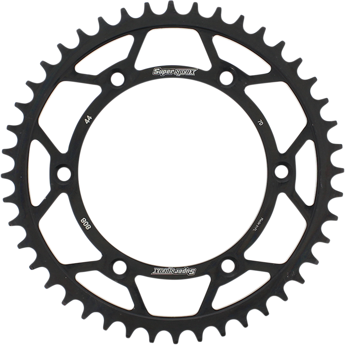 SUPERSPROX Steel Rear Sprocket - 44 Tooth RFE-808-44-BLK