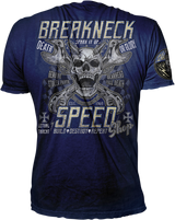 LETHAL THREAT Break Neck Speed T-Shirt - Blue - Medium VV40162M