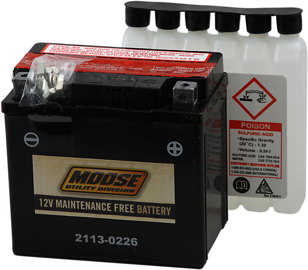 MOOSE UTILITY AGM Battery - YTX5L-BS 2113-0226