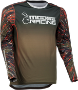 MOOSE RACING Agroid Jersey - Olive/Orange - Large 2910-6984