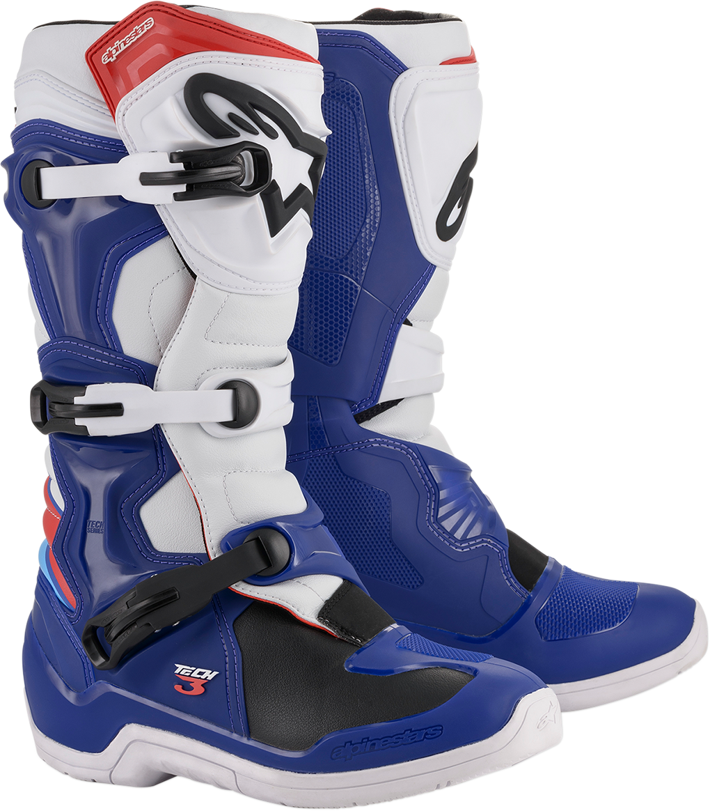 ALPINESTARS Tech 3 Boots - Blue/White - US 9 2013018-723-9