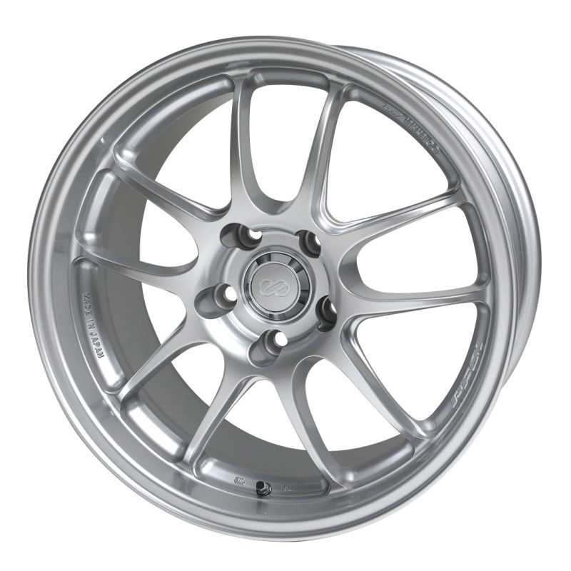 Enkei PF01 16x7 4x100 43mm Offset Silver Wheel Honda & Acura 4-Lug 460-670-4943SP