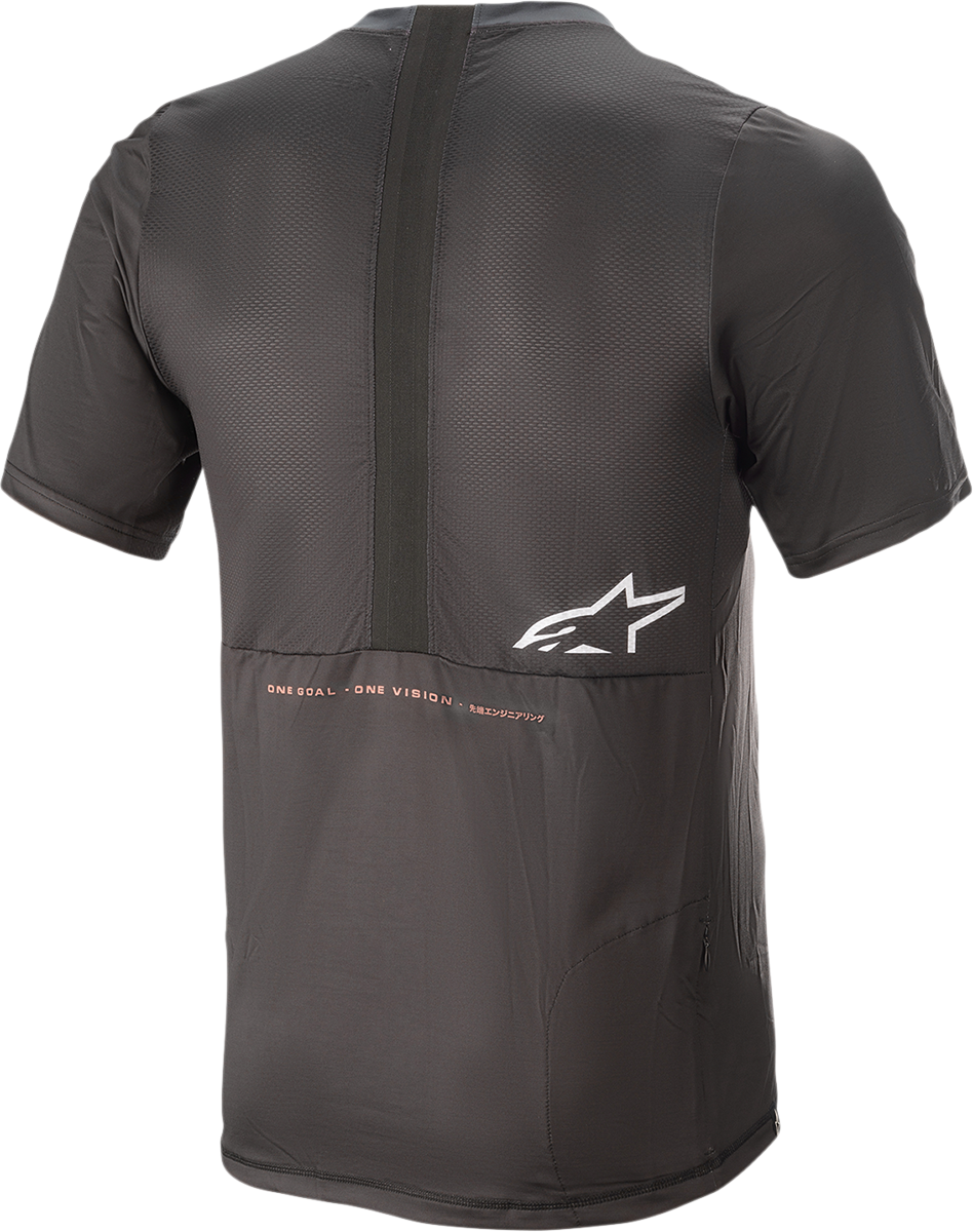 ALPINESTARS Alps 6.0 V2 Jersey - Short-Sleeve - Black/Coral - Large 1763921-1793-LG