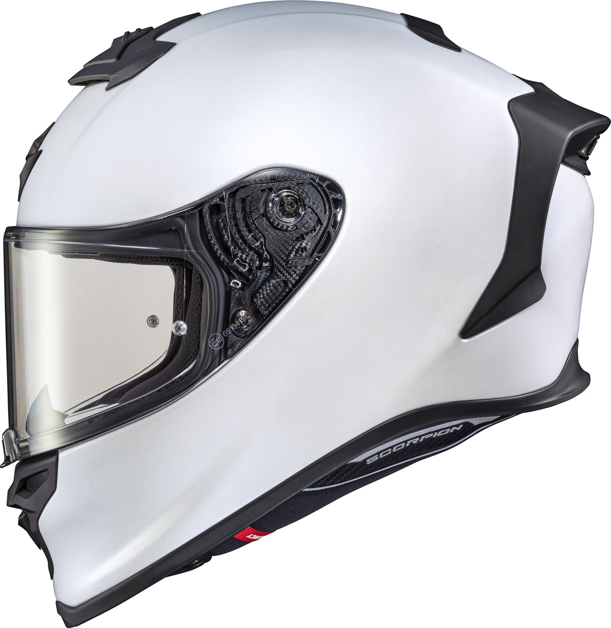 SCORPION EXO Exo-R1 Air Full Face Helmet Matte Pearl White Md R1-0054