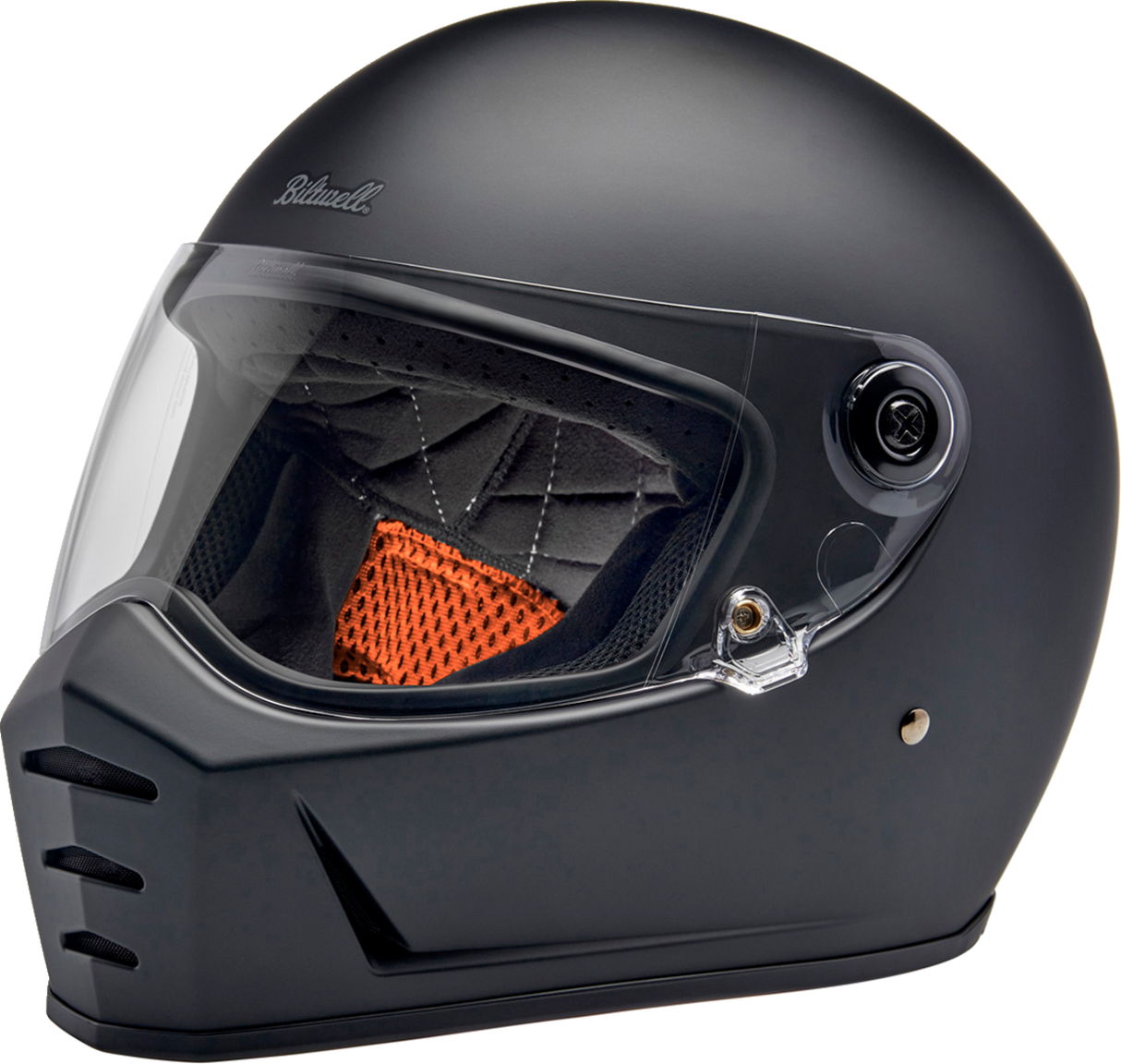 BILTWELL Lane Splitter Helmet - Flat Black - Small 1004-201-502