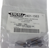 DRAG SPECIALTIES Hand Control Screws - Chrome MPBDR19