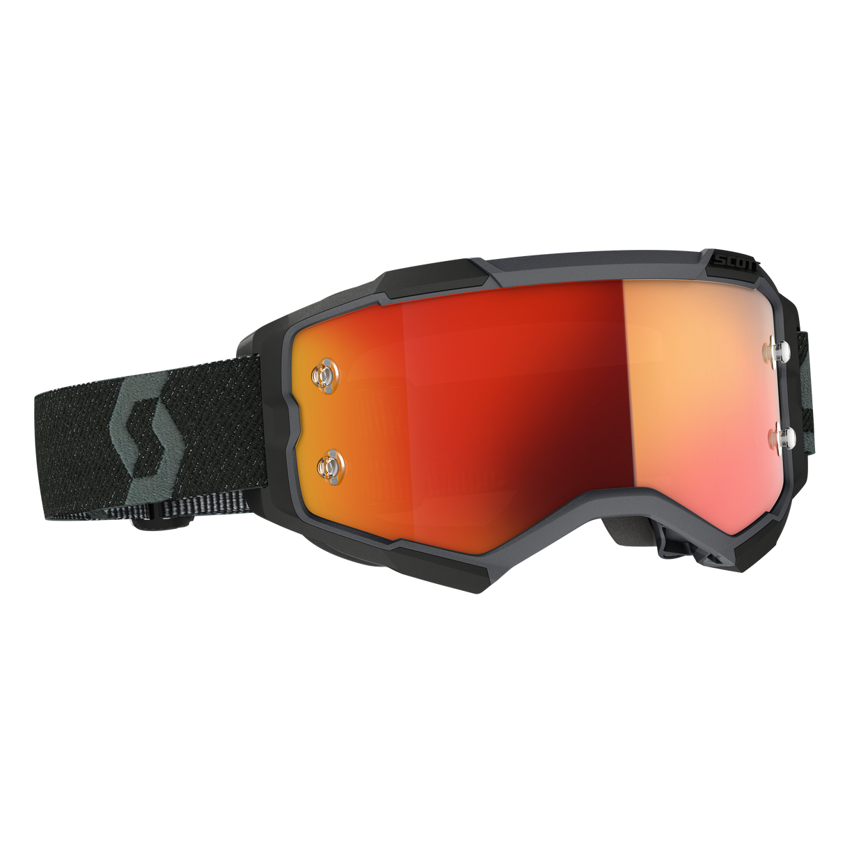 SCOTT Fury Goggle Black Orange Chrome Works Lens 272828-0001280