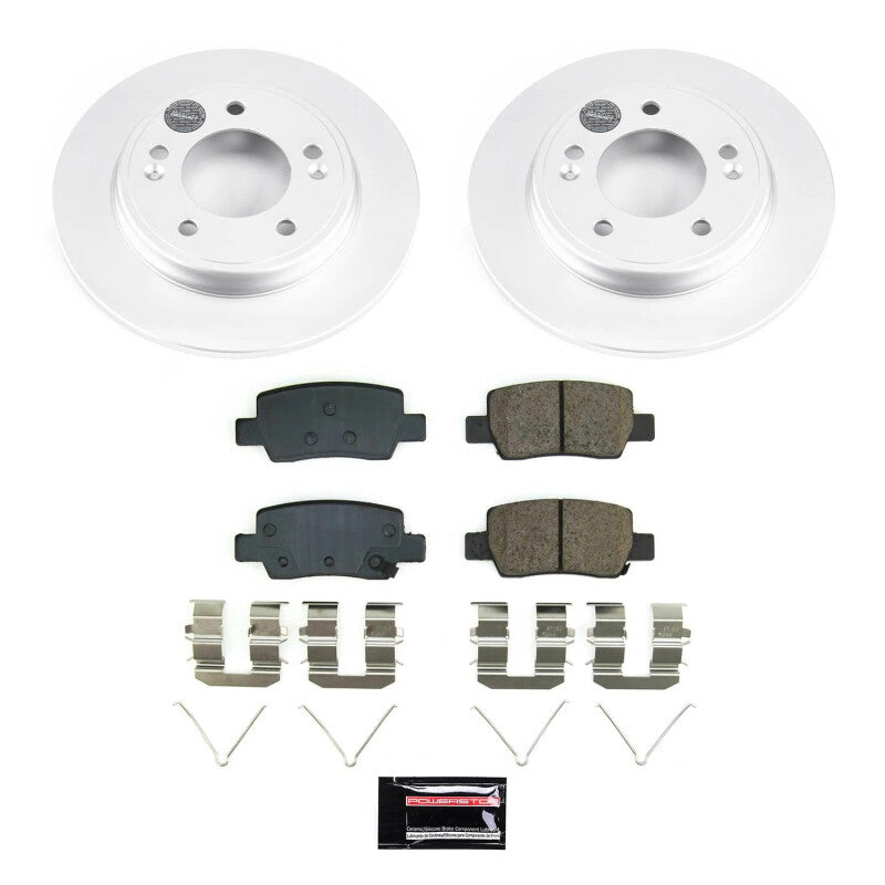 Power Stop 21-23 Hyundai Elantra Rear Z17 Coated Brake Kit