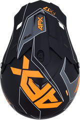 AFX FX-17 Helmet - Aced - Matte Black/Orange - Medium 0110-6505