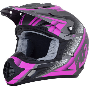 AFX FX-17 Helm - Force - Frostgrau/Fuchsia - XS 0110-5208 