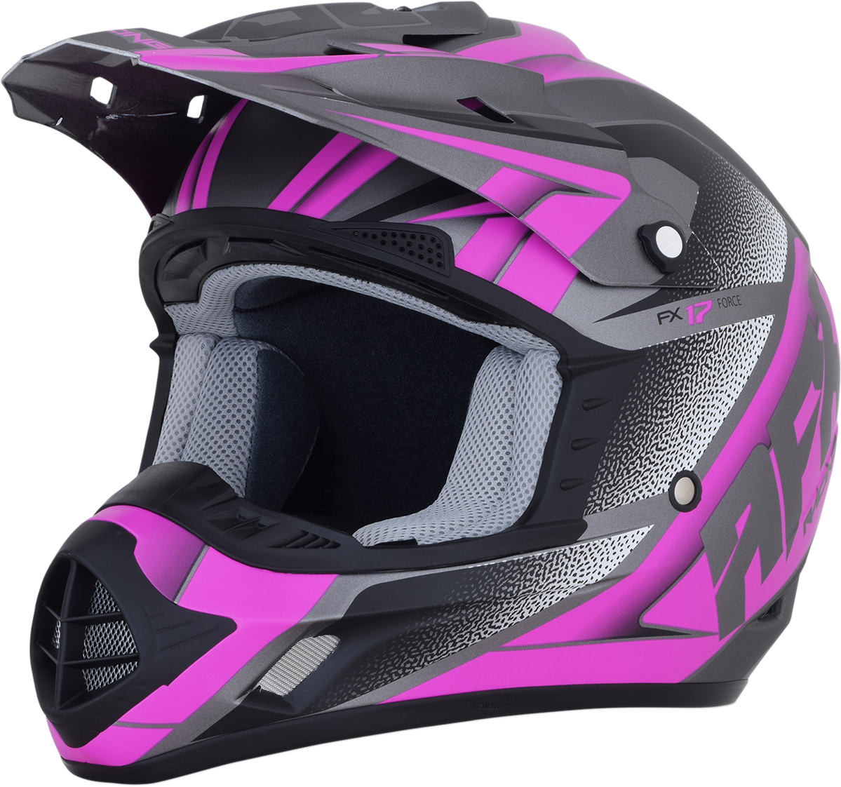 AFX FX-17 Helmet - Force - Frost Gray/Fuchsia - Medium 0110-5210