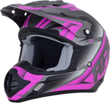 AFX FX-17 Helmet - Force - Frost Gray/Fuchsia - Medium 0110-5210