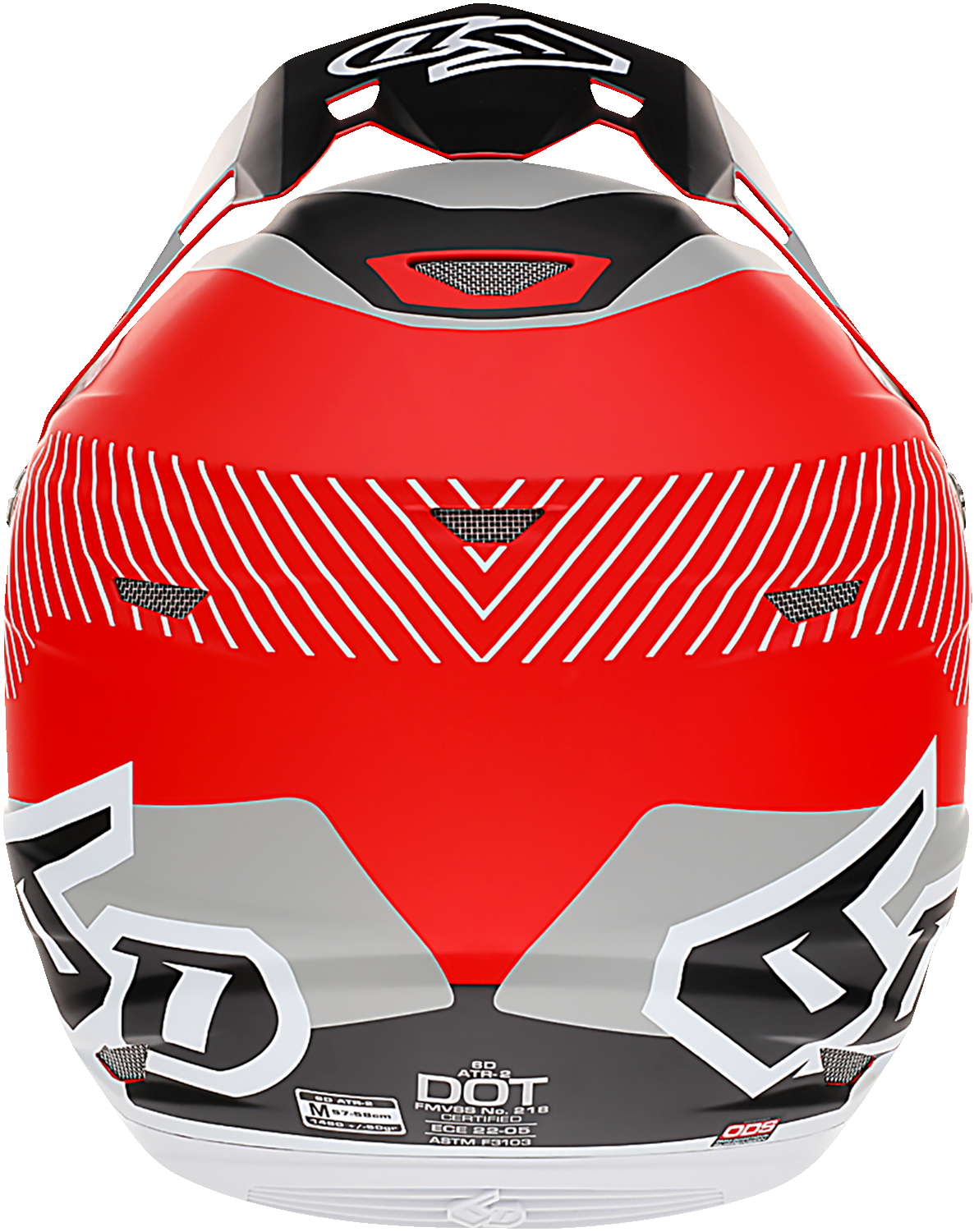 6D ATR-2 Helmet - Fusion - Red - Small 12-2935