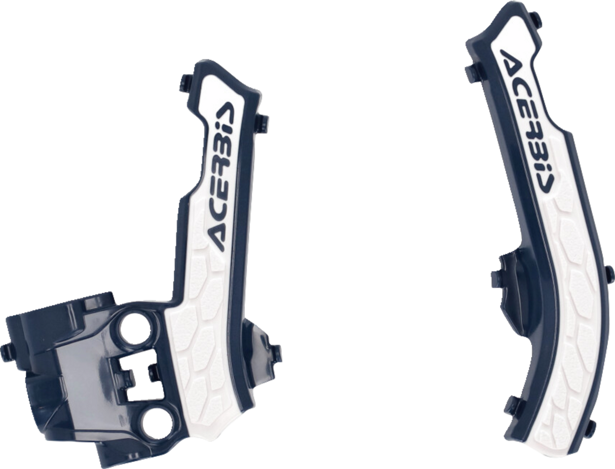 ACERBIS X-Grip Frame Guards - Blue/White 2979611006