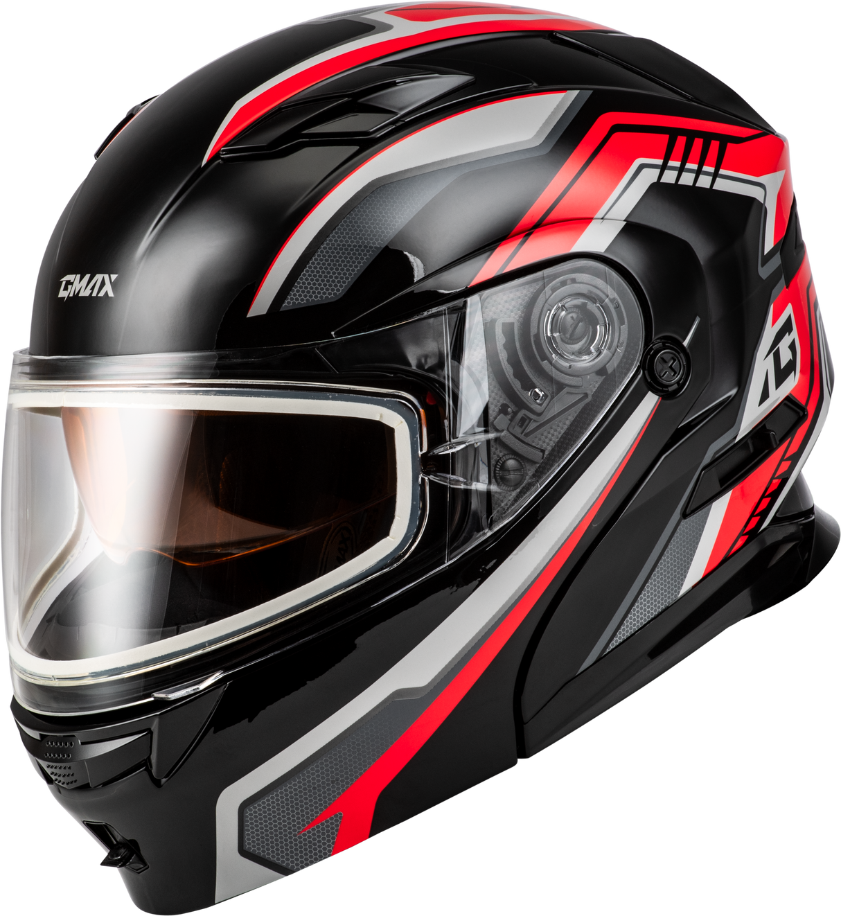 GMAX Md-01s Transistor Snow Helmet Black/Red Xs M20139153