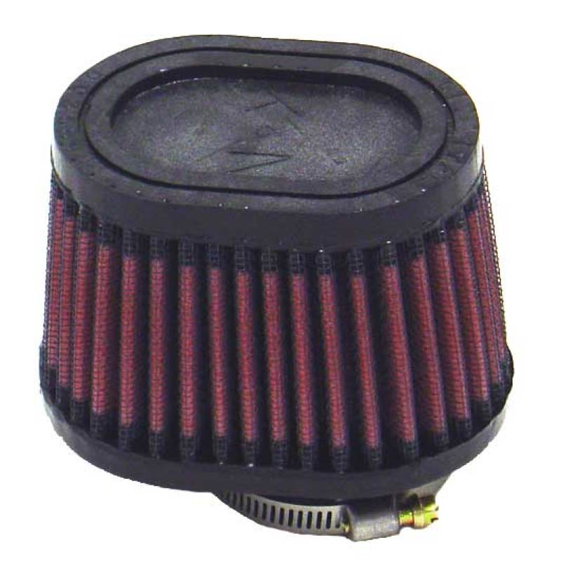 K&N Univ Clamp-On Air Filter - 1-3/4in FLG O/S 4in X 3in B 3in X 2in T 2-3/4inH OVAL RU-2450