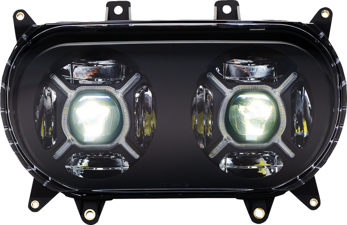 CUSTOM DYNAMICS LED Headlight - Black - Road Glide CD-RG-H-B