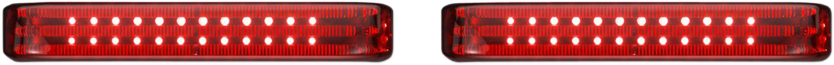 CUSTOM DYNAMICS Saddlebag Lights - BCM - Chrome/Red PB-SB-BCM-CR