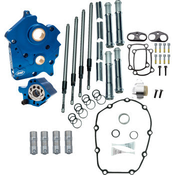 S&S CYCLE Cam Chest Kit without Cams - Chain Drive - Water Cooled - Chrome Pushrods - M8 310-1265
