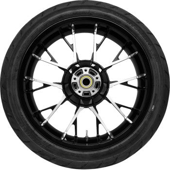 COASTAL MOTO Marlin Rear Wheel - Black Cut (18") | Dunlop Tire (180/55B18) PKG-MAR185BC-ABST