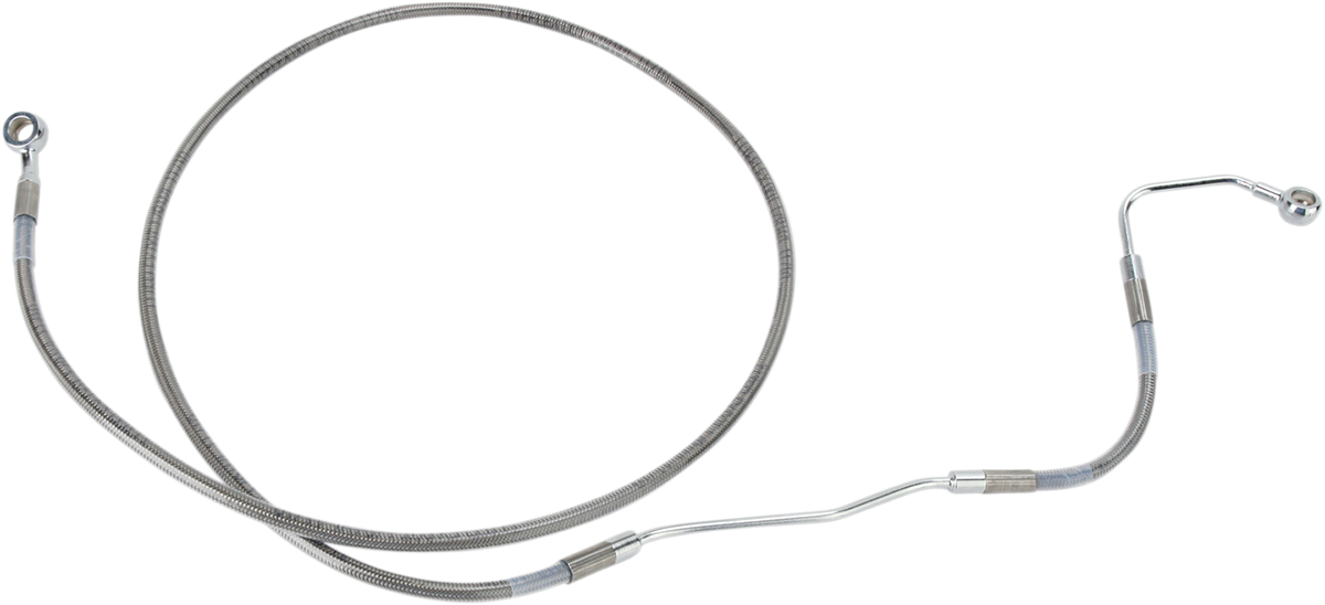 DRAG SPECIALTIES Brake Line - +2" - Stainless Steel - ABS 691182-2