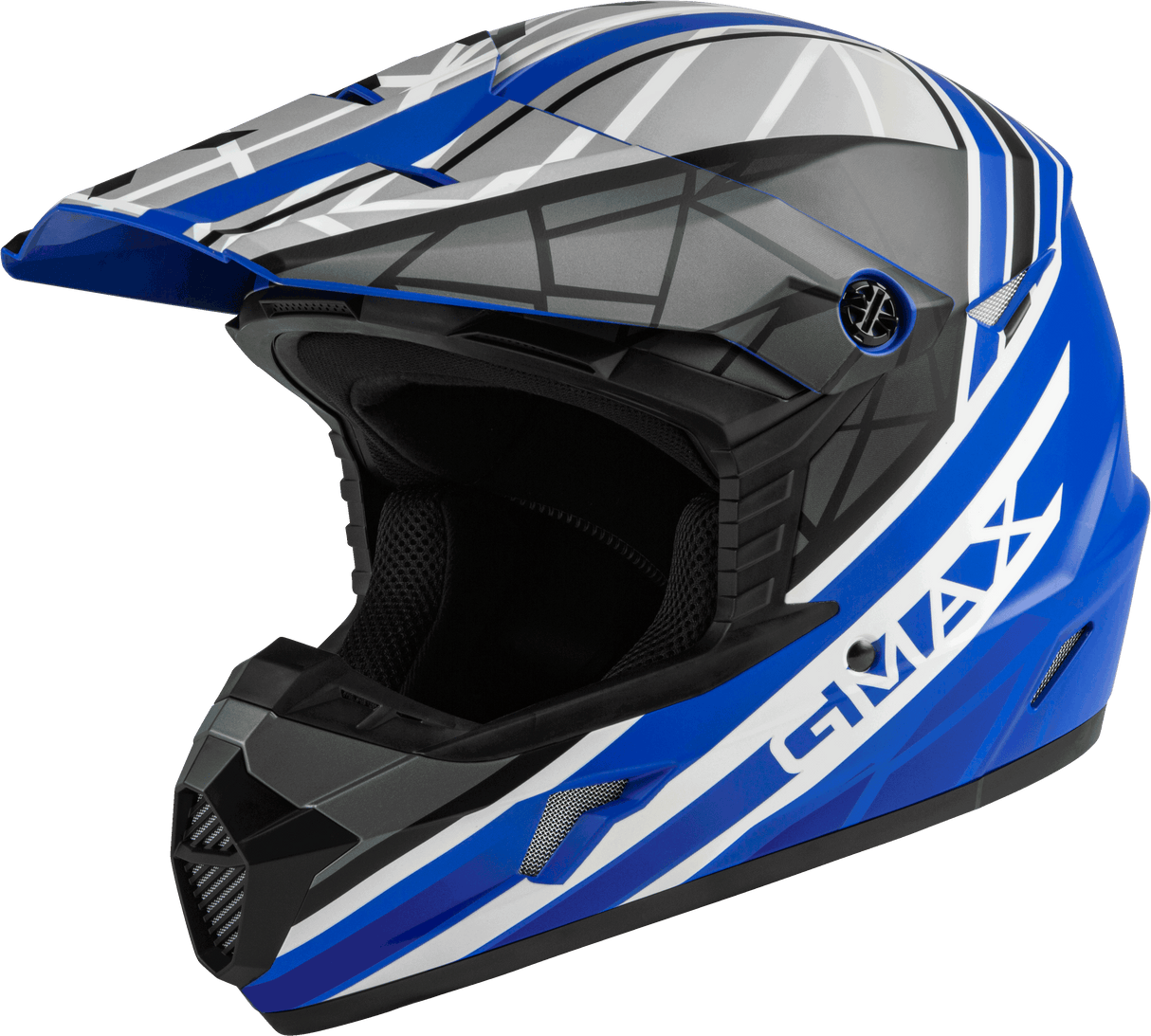 GMAX Mx-46 Off-Road Mega Helmet Matte Blue/Black/White Xs D3461623